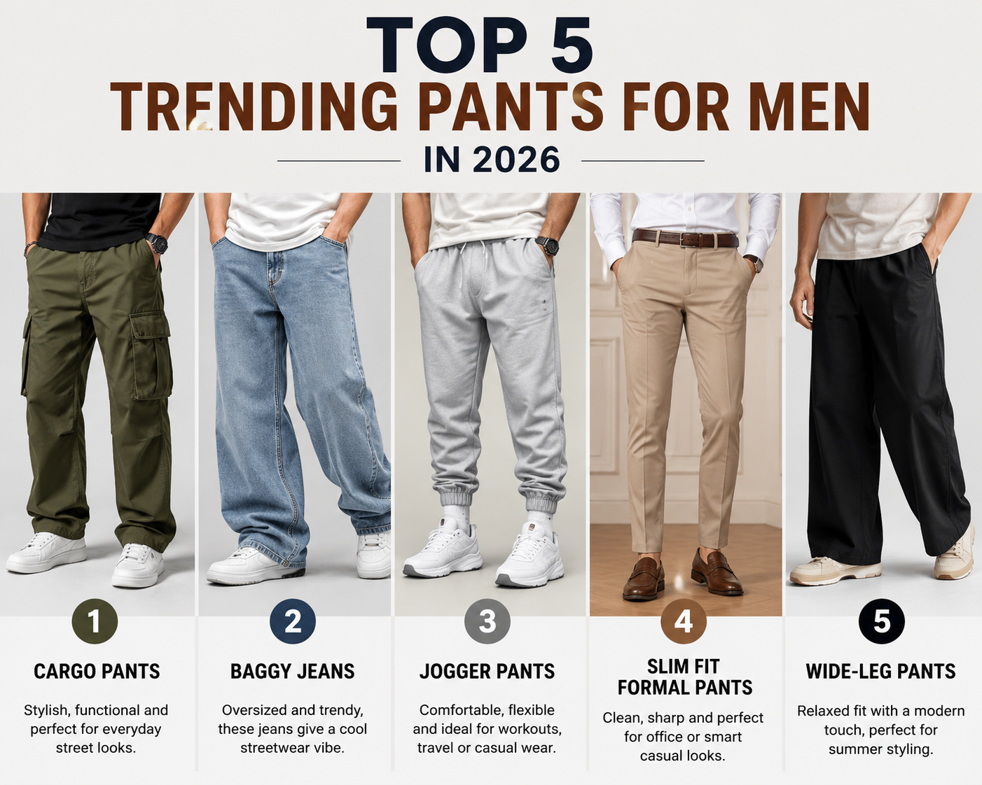 Top 5 Trending Pants For Men in 2026