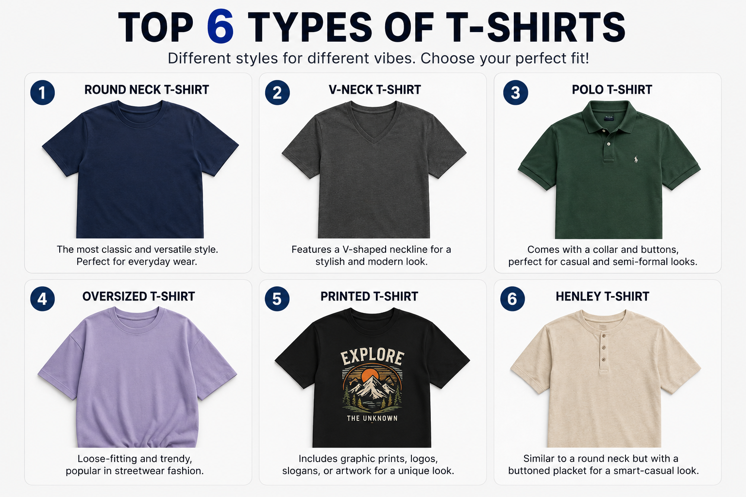 Popular T-Shirt Styles for Every Occasion