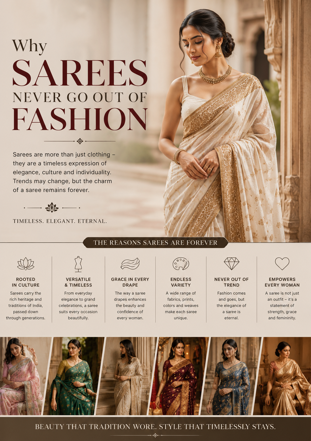 Why Sarees Never Go Out of Fashion